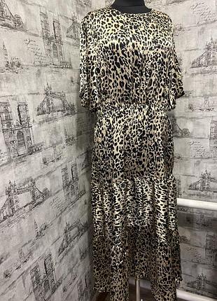 Леопардова сукня золота легка ніжна