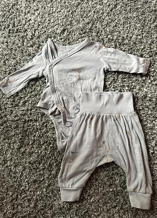 3 комплекти боді та штанів для новонароджених