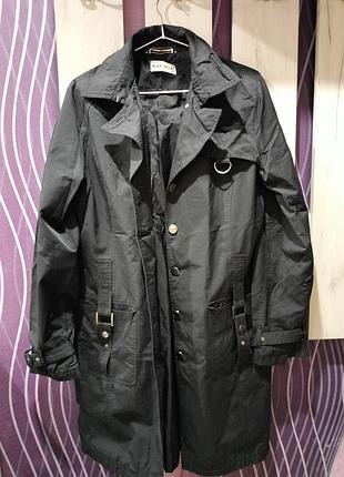 Плащ тренч черный