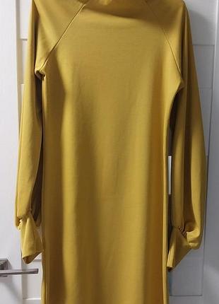 Красивое желтое мини платье р.м
