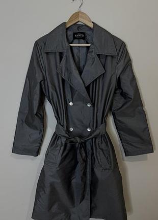 Тренчкот сірий півпальто sasch