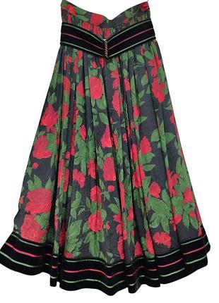 Винтажная юбка 100% шелк helen straber