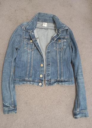 Катоновый джинсовый пиджак куртка