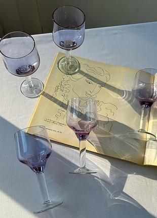 Бокалы из олександритового стекла, 7 шт