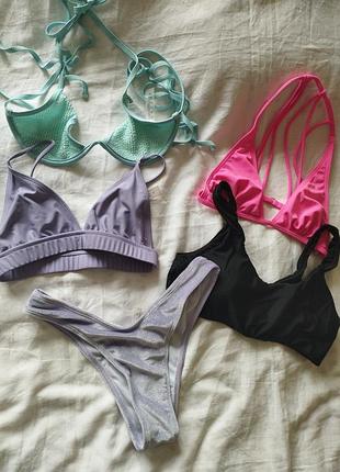 - лот - 5 шт. цена за все, купальники, размер s, трусики верх