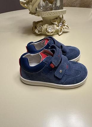 Черевики дитячі хлопчик elefanten ( нім) натуральна замша/шкіра  23р 15см нові