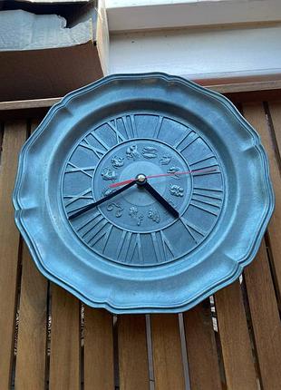 Настенные часы выполненные из олова. знаки зодиака, 1970-е годы