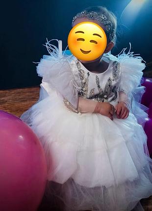 Чарівна дитяча сукня на 1 рік kroshka merci