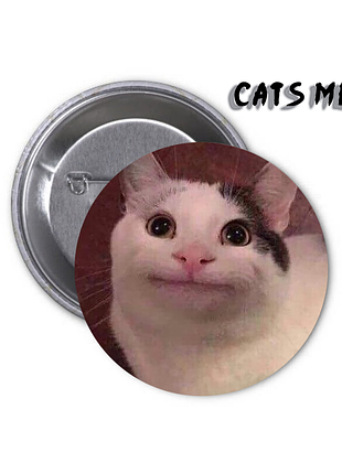 Значок cat | кот | кошка | мемный кот #01 meme мем