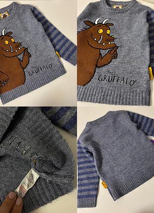 Gruffalo светрик теплий 3/4 роки, 98-104 зріст,
