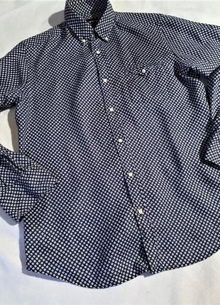 Massimo dutti мужская льняная рубашка 100% лен