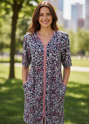 Халат котоновий,жіночий бавовняний халат