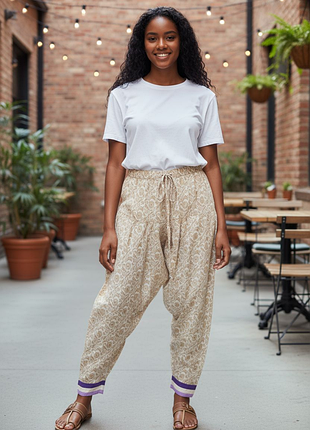 Легкие летние брюки гаремки, летние брюки султанки