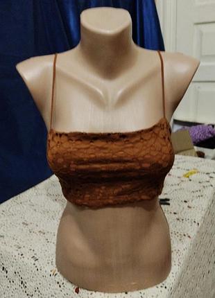 Коричневий топ