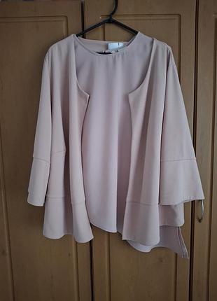 Комплект двійка блуза + жакет