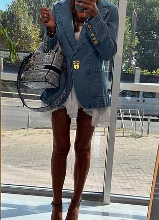 Джинсовий піджак блакитний