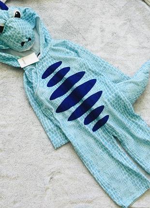 George 1-3 рок. 80-92 зріст флісовий кігурумі, маскарадний костюм дракон. м"якенький комбінезон на ліпучках, є хвіст на липучці  новий з бірками довжи