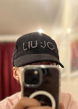 Оксамитова чорна кепка стрази оригінал