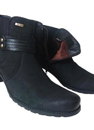 Кожаные стильные мембранные утепленные ботинки roberto santi tex италия