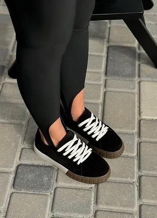 Жіночі кеди натуральна замша