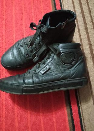 Кеди шкіряні з вовною