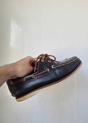 Топовые кожаные мокасины timeberland, 43 размер
