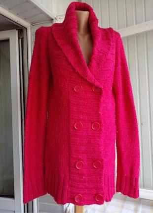 Толстый шерстяной кардиган кофта