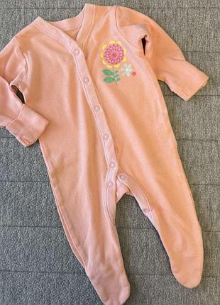 Мужские слипики пижамка девочке 3-6 мес