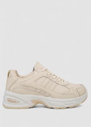 Кросівки жіночі, колір бежевий, 248rn30