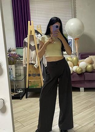 Брюки теплые свободного кроя на девочку