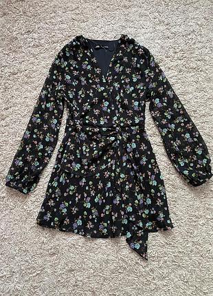 Платье женское в цветочный принт zara