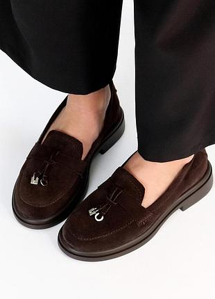 Лоферы натуральная замша украина
