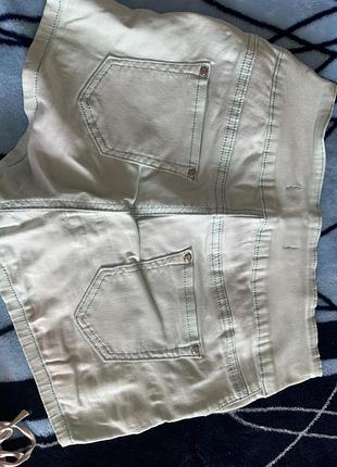 Салатові шорти котон