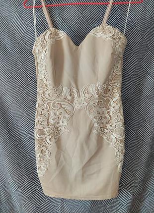 Платье-мини женское на тонких бретелях