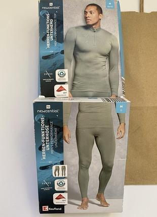 Чоловічий комплект термобілизни з зональною терморегуляцією для чоловіка crivit lycra новое мужское термо белье термо кофта термореглан термо штаны