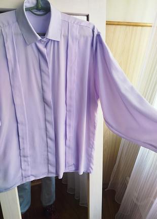 Нежная блузка сиреневого цвета