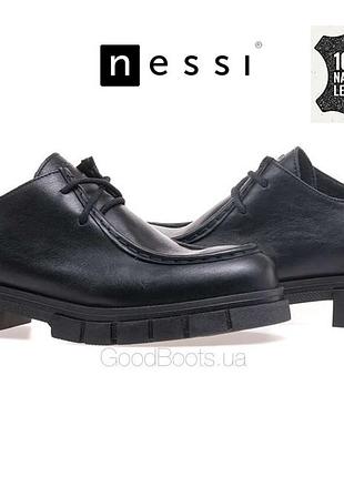 Кожаные туфли на шнурках броги дерби оксфорды натуральная кожа ботинки