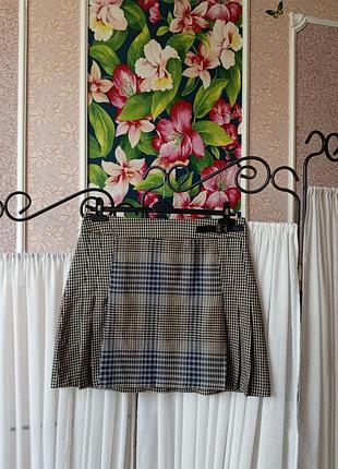 Стильна комбінована юбка з плісировкою peacocks.