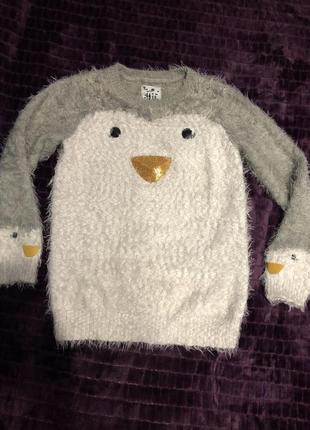 Свитер новогодний травка