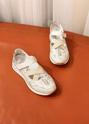 Кожаные белые женские летние кроссовки remonte 37 размер