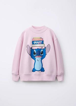 Рожевий світшот стіч для дівчинки zara new