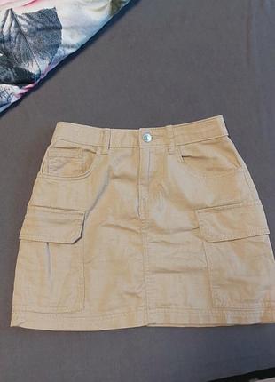 Юбка юбка карго коттон бренд new look оригинал