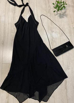 Yessica-шикарное вечернее чёрное платье с открытой спинкой