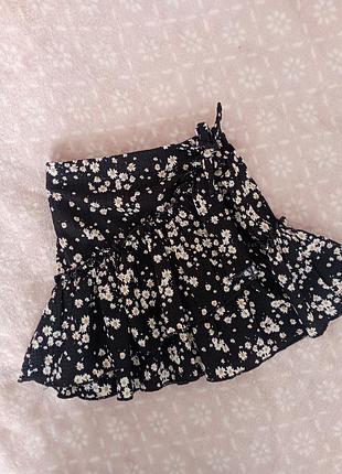 Юбка джинсовая с стразами 116р 5-6р