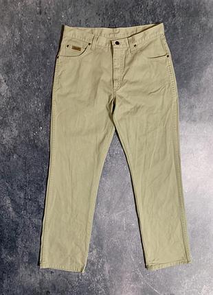 Джинси штани чоловічі бежеві wrangler оригінал преміальні
