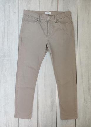 Чоловічі базові бавовняні стрейчеві брюки чиноси штани пояс 44-45 см 34 р slim fit