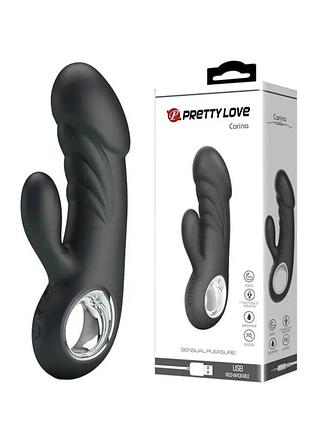 Вибратор кролик для двойной стимуляции pretty love💖(14534)