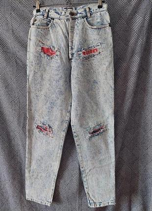 Джинсы женские 100% коттон высокая талия