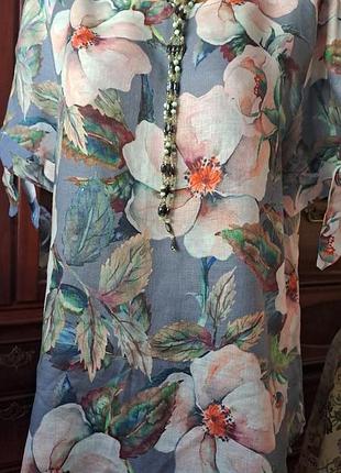 Туника блуза лен италия