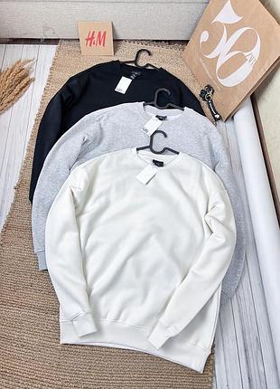 Чоловічий світшот на флісі вільного крою h&m